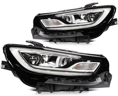 Pair Kit LED Headlights Assembly For 2021-2024 Chrysler Pacifica 3.6L Black 6B93BC-57