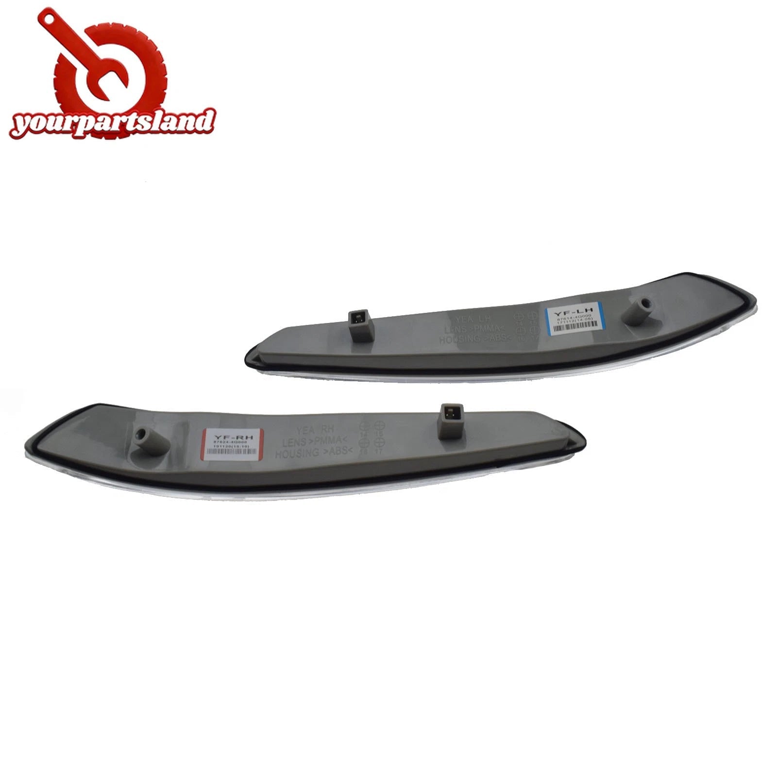 Pair Left Right Turn Signal Mirror Light For Hyundai Sonata 2010-2015 876144Q000 6B93BC-57