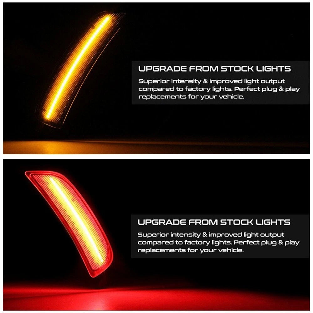 4PCS FOR MAZDA MIATA MX-5 2016-2022 LED SIDE MARKER LIGHT FRONT REAR SMOKED LENS 6B93BC-57