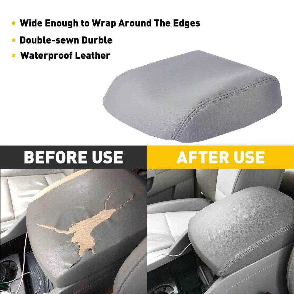 Fits Honda Pilot 2009-2015 Leather Armrest Center Console Lid Cover OEM Gray 6B93BC-57