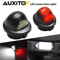 2X AUXITO Red Neon Tube LED License Plate Tag Light Pair For 1990-2014 Ford F150 AUXITO