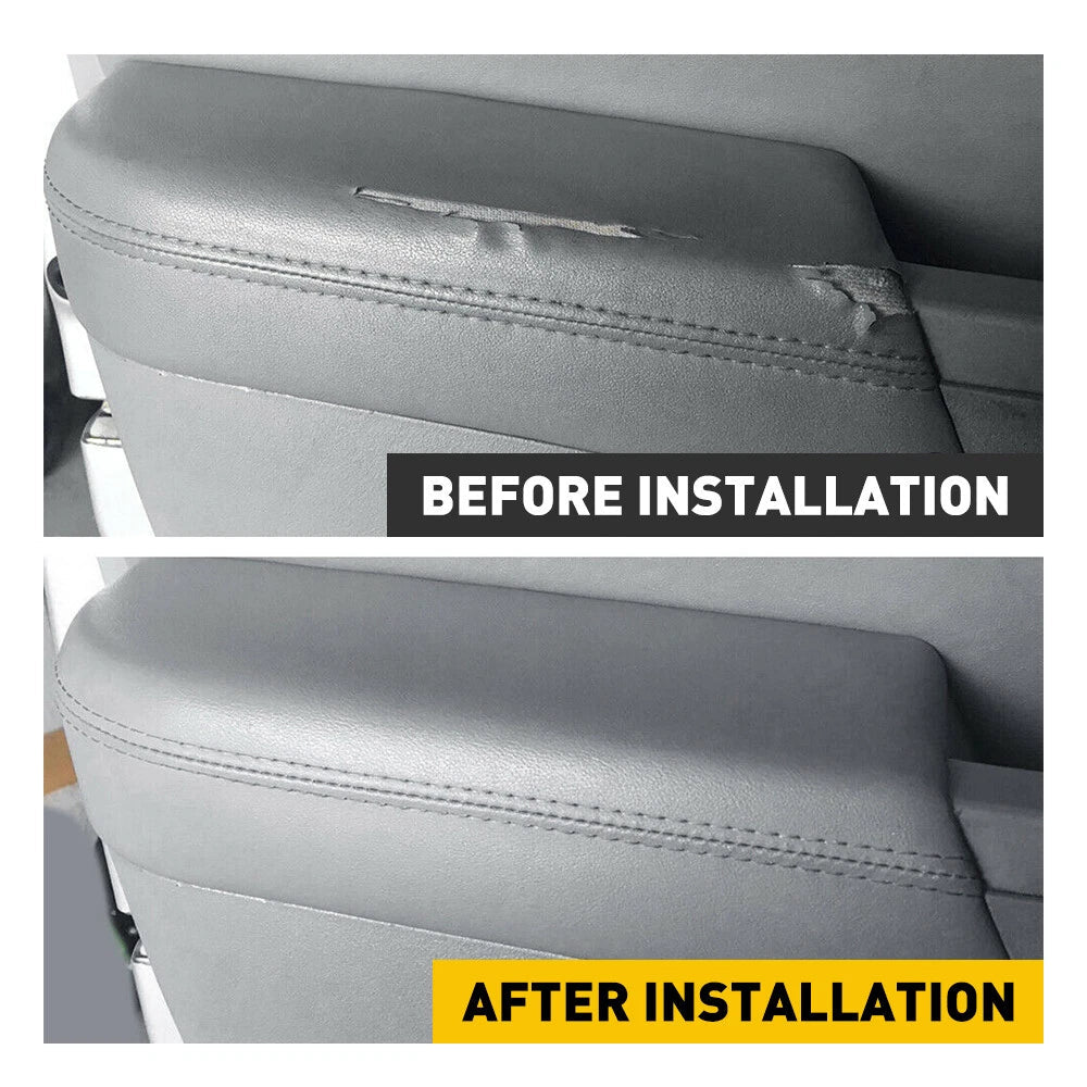 For 2009-2015 Honda Pilot Front Door Armrest & Center Console Lid Cover Leather 6B93BC-57