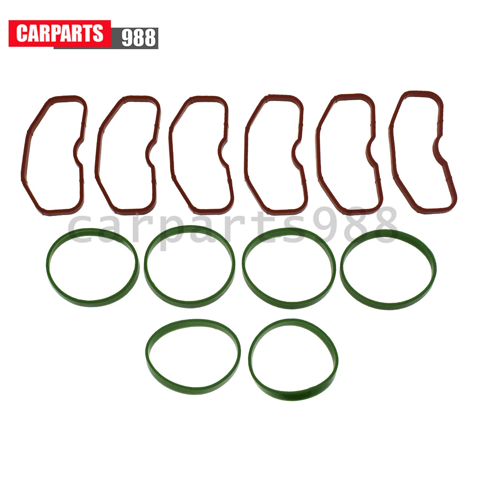 6x Upper & 6x Lower Intake Manifold Gaskets For Audi 3.0T Q5 A8 A7 S4 079129717B 6B93BC-57