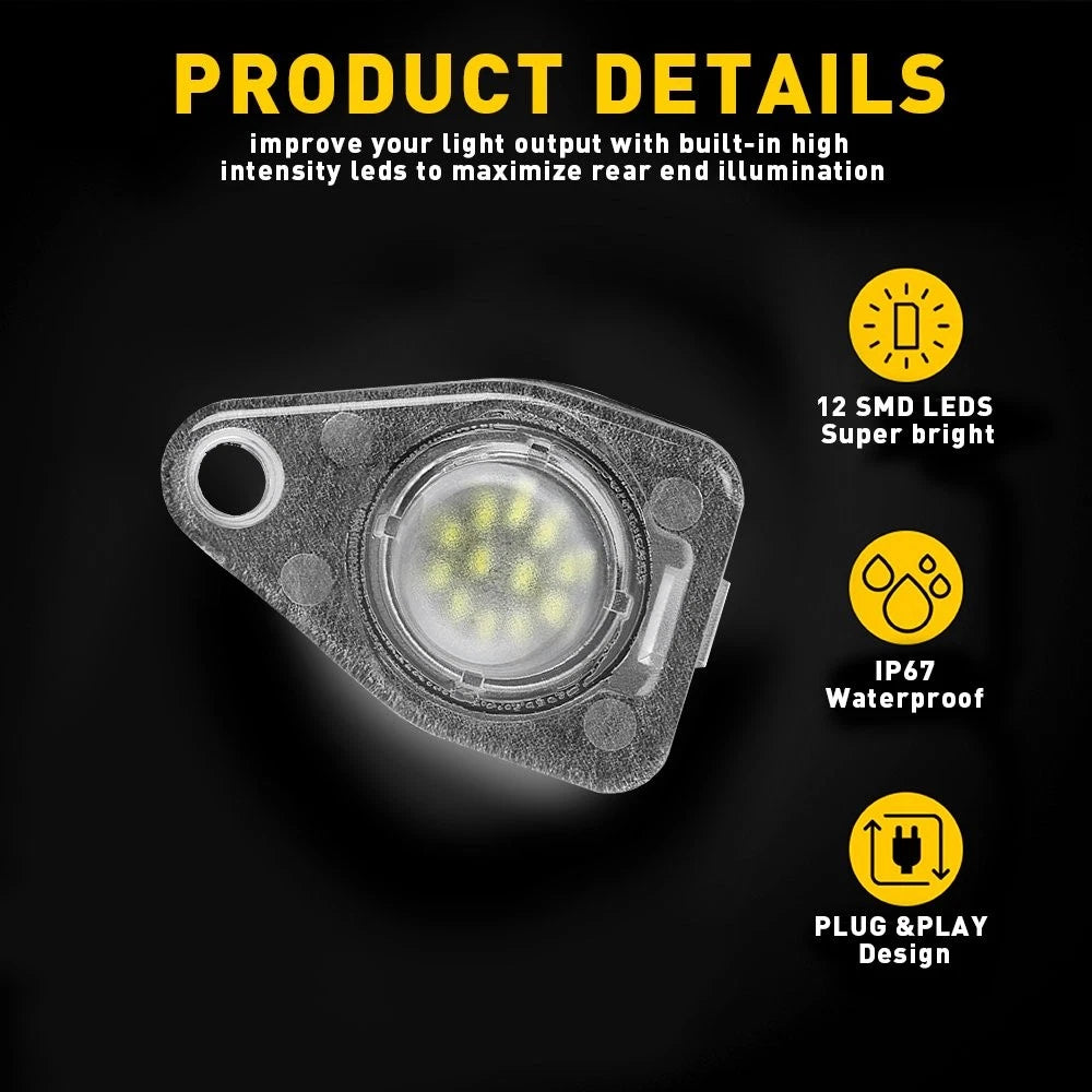 For Ford Expedition Freestar Navigator Taurus [FULL LED]License Plate Pair Light 6B93BC-57