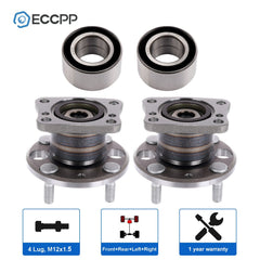 4X Wheel Hub Bearings Front Rear For 2011 2012 2013 2014 Mazda 2 1.5L FWD Only KOEEP