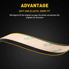 Car Weather Windshield Seal Rubber Trim Molding Cover 4M 13FT For Honda Models 6B93BC-57
