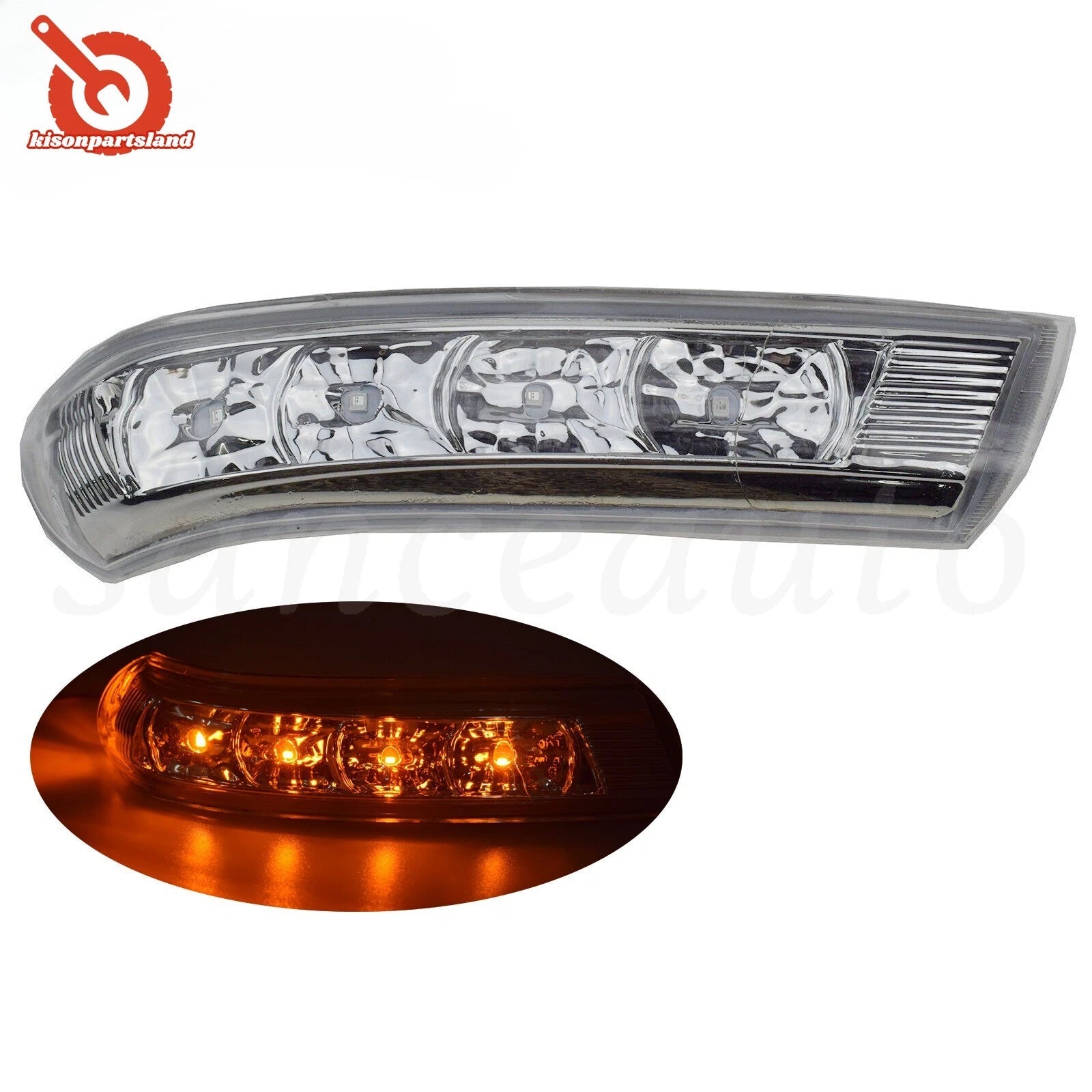Right LED Side Mirror Indicator Signal Lamp Repeater For 07-12 Hyundai Santa Fe 6B93BC-57