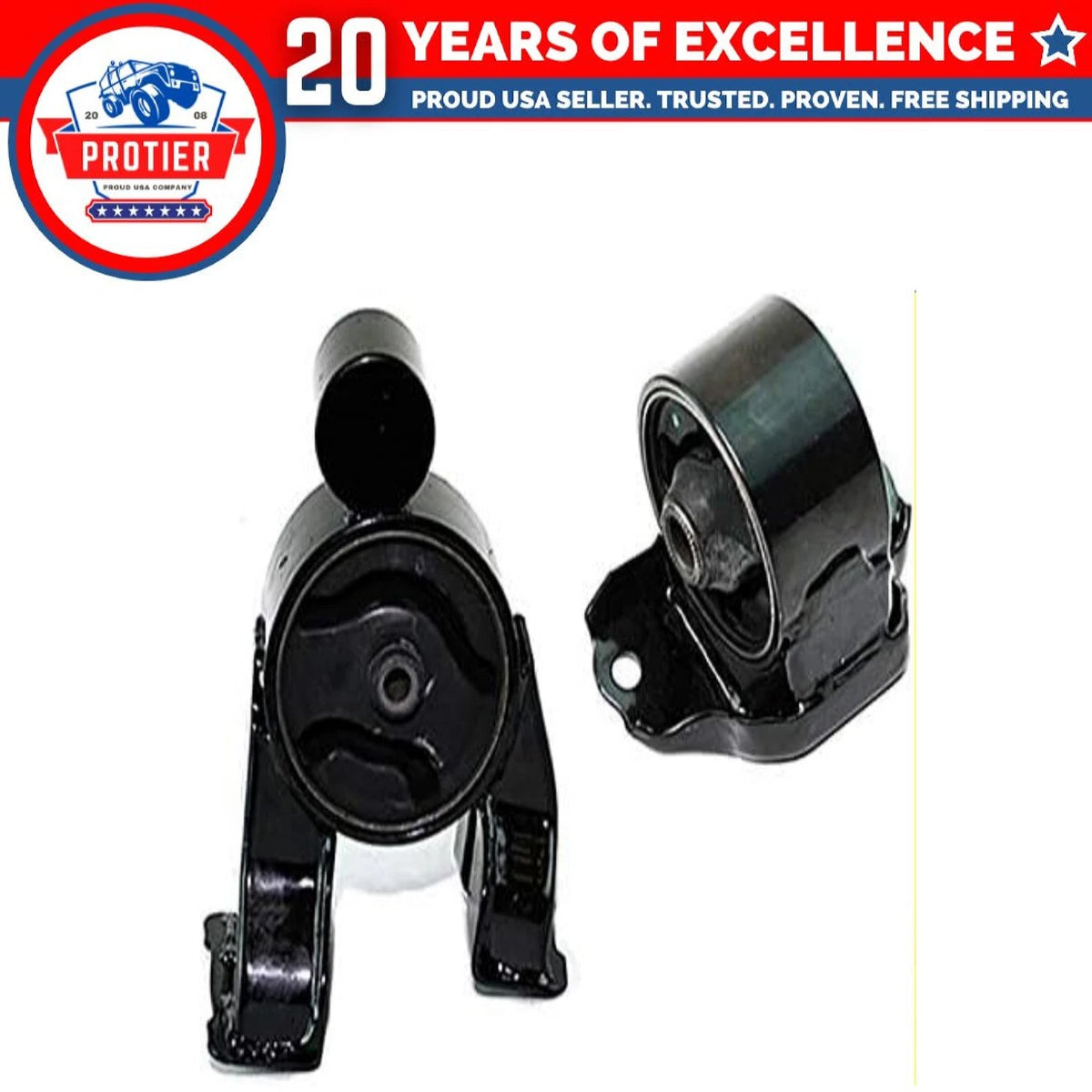 F & R Motor Mount 2PCS Compatible for 10-13 KIA Compatible forte/ Compatible 6B93BC-57