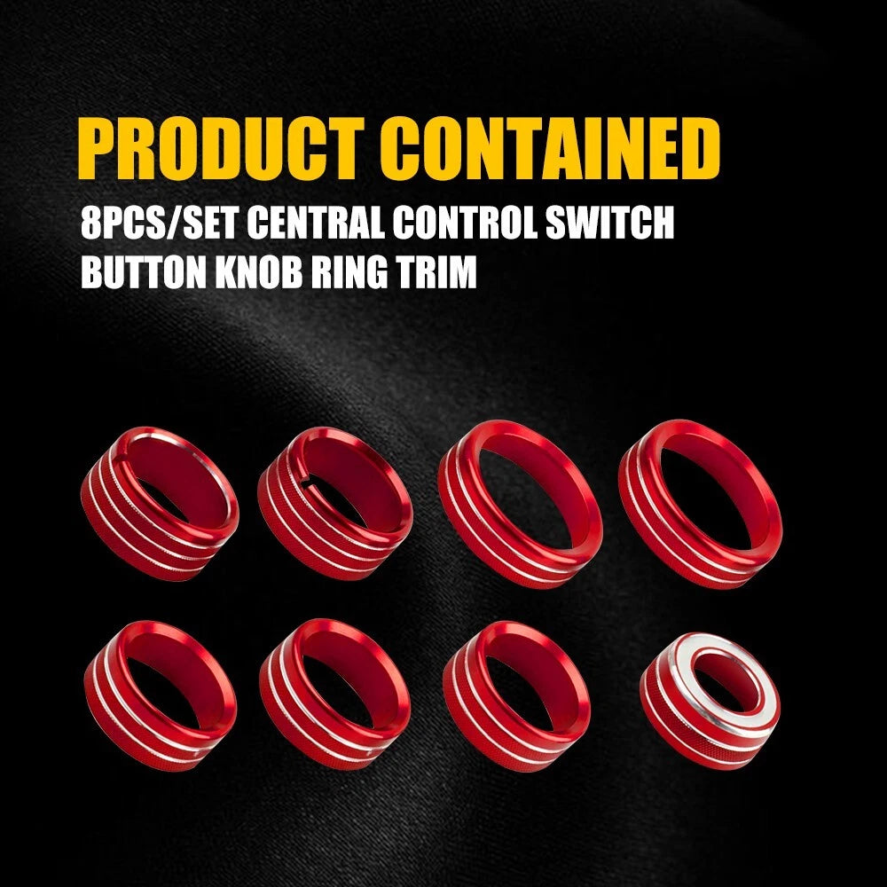 Center Console Control Switch Trim Knob for Chevy Silverado GMC Sierra 2014-2018 6B93BC-57