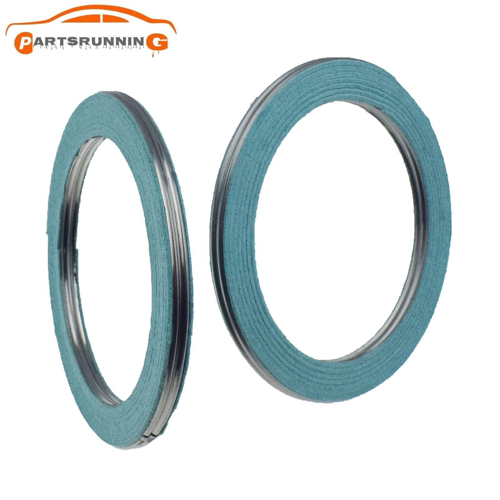 90917-06076 2x Exhaust Pipe Connector Gasket For Toyota Lexus IS300 2001-2005 6B93BC-57