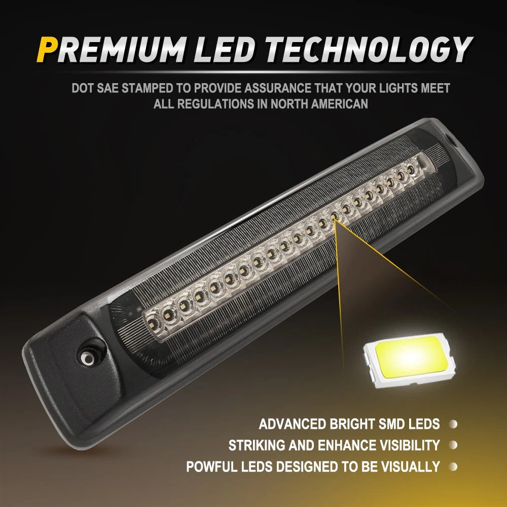 LED Third 3rd Brake Cargo Light Lamp For 2015-2023 Chevrolet Colorado GMC Canyon 6B93BC-57