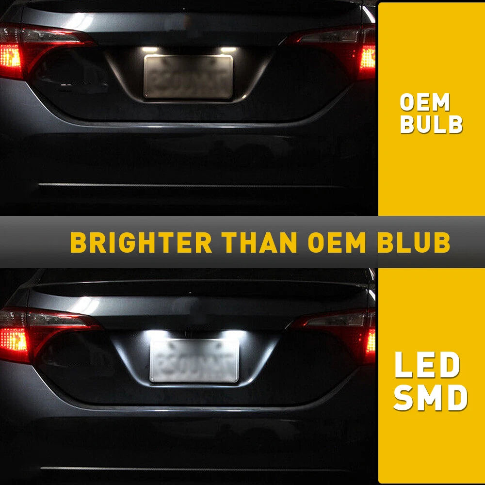 For 2014-2019 Toyota Corolla Sedan LED License Plate Light 6000K Super Bright EA 6B93BC-57