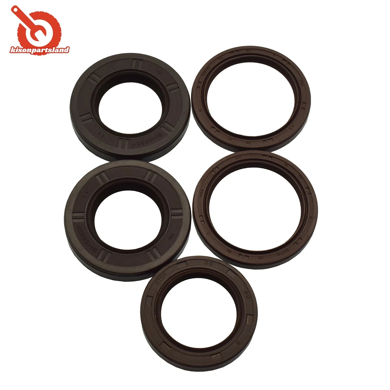 Front Cam & Crank Oil Seals Kit 5pcs For Impreza Forester Outback STi WRX GT 6B93BC-57