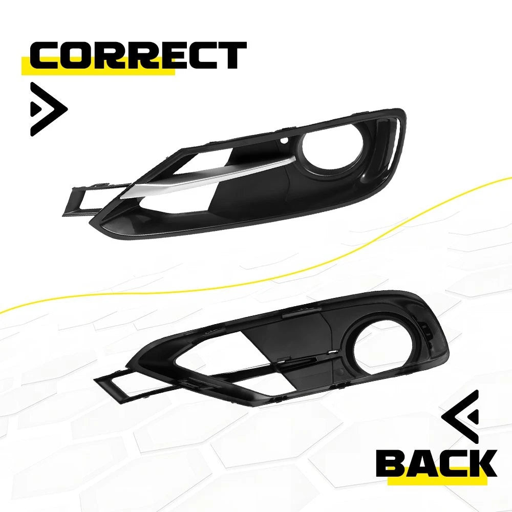 Front Bumper Fog Light Grille w/ Trim Cover For BMW 3 Series F30 F31 2012-2015 A 6B93BC-57