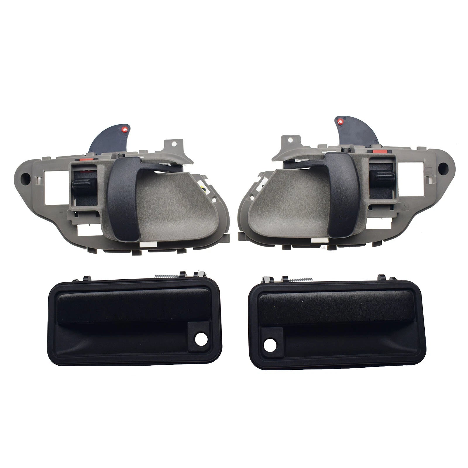 4Pcs Inside + Outside Door Handle Left Right For Chevy Pickup Tahoe Yukon C1500 6B93BC-57