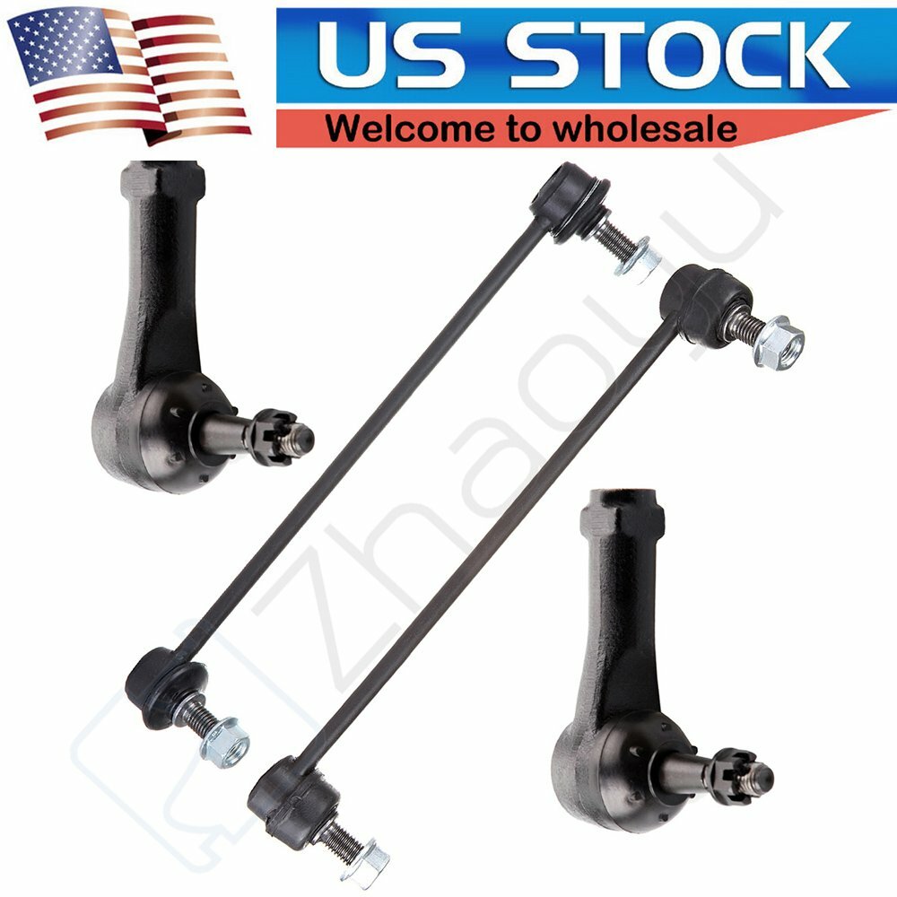 4Pcs Front Sway Bar Links Outer Tie Rods Part For 2005-2007 Chevy Equinox