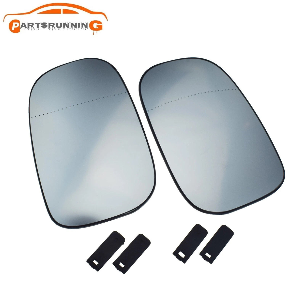 For Volvo C30 V50 S60 C70 S60 2007-13 Left & Right Heated Mirror Glass w/Backing 6B93BC-57