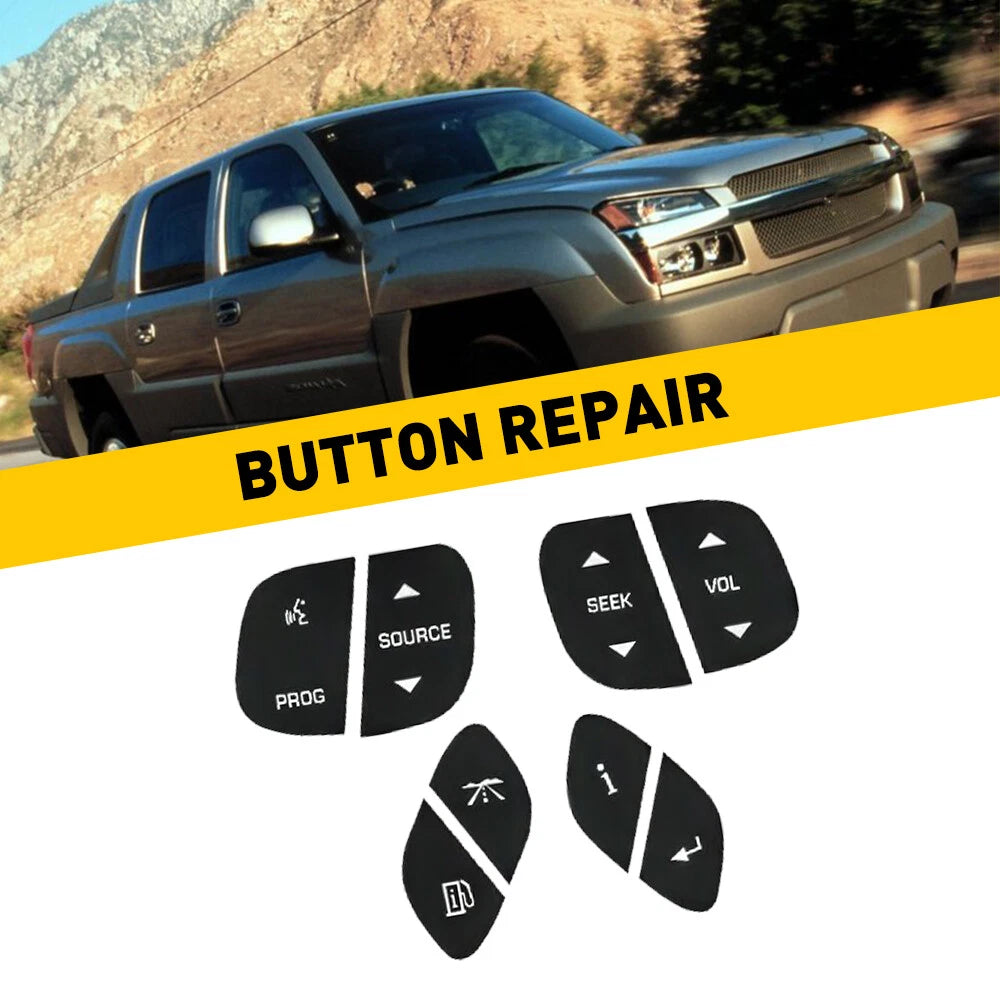 4X Steering Wheel Switch Control Buttons for Chevy Silverado 1500 GMC Sierra EOA 6B93BC-57