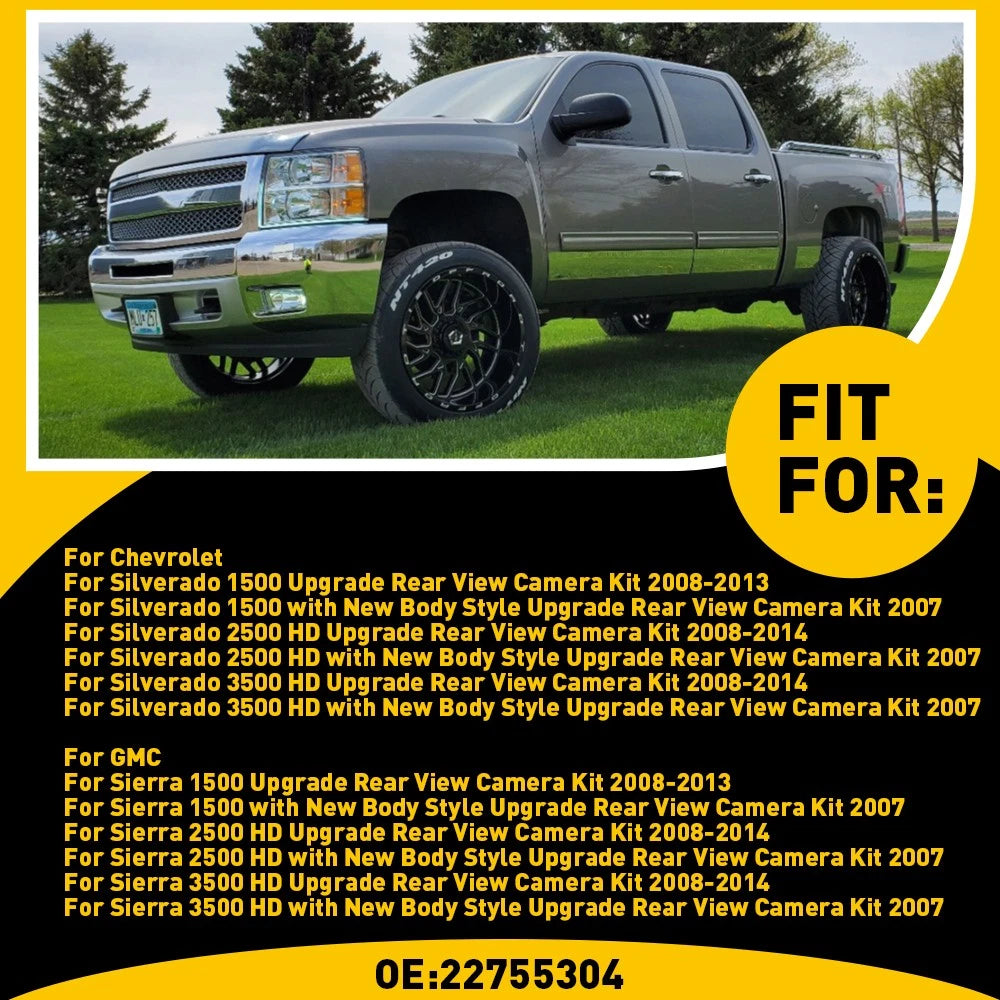 Tailgate Handle Bezel W/ Camera Fit For 2007-2014 Chevy Silverado GMC Sierra US 6B93BC-57