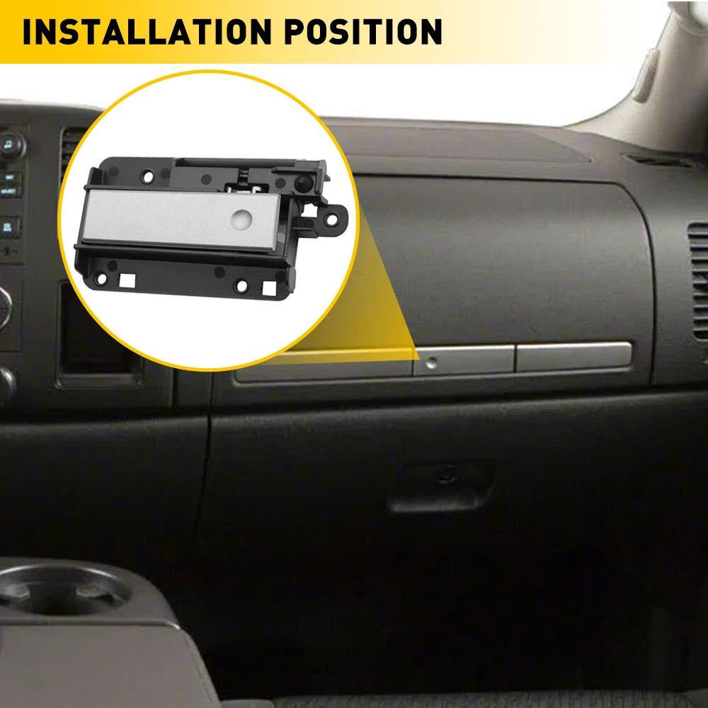 UPPER DASH GLOVE COMPARTMENT DOOR LATCH FOR HANDLE 07-13 GMC SILVERADO SIERRA EA 6B93BC-57