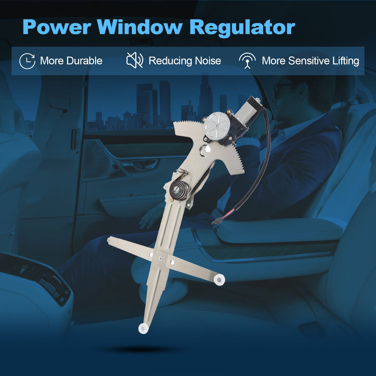 For 1993-2002 Chevy Camaro Front Left Power Window Regulator With Motor 6B93BC-57