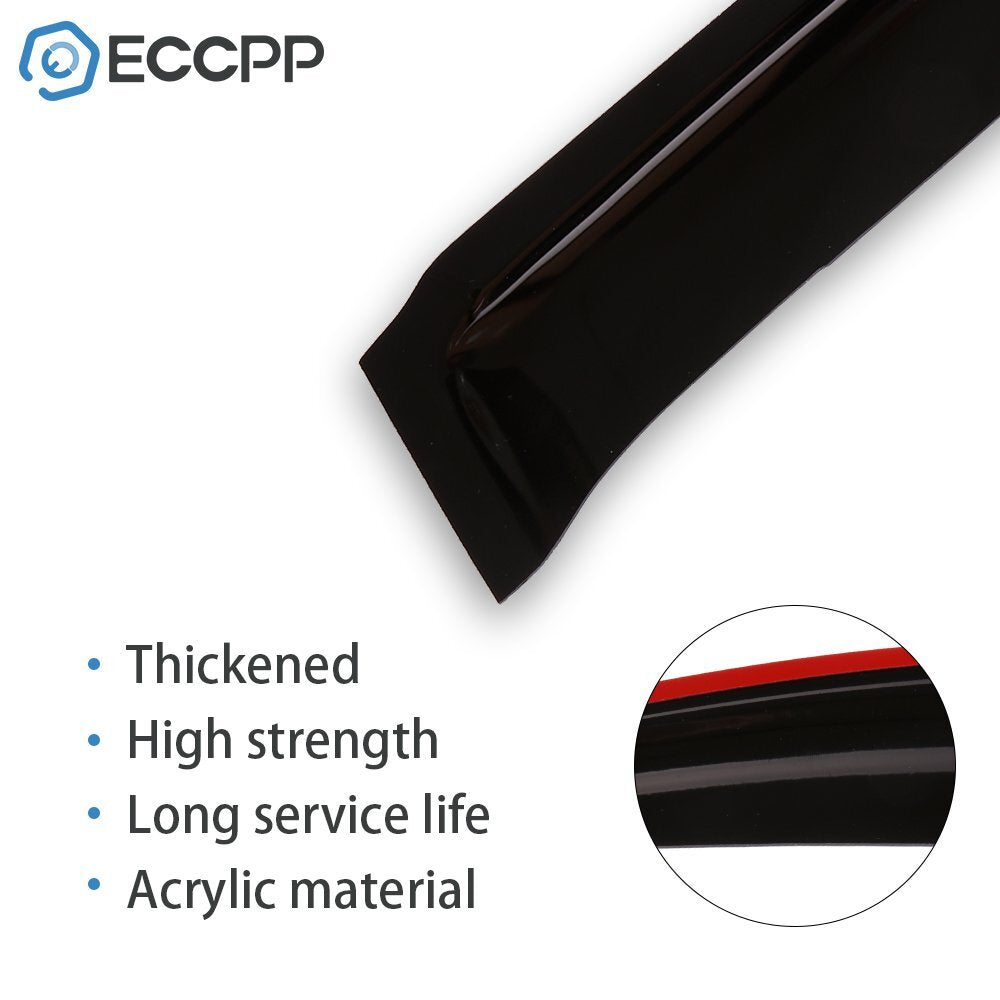 Window Visor Vent Rain Shades Guards Deflectors For 02-05 Honda Civic Sedan 6B93BC-57