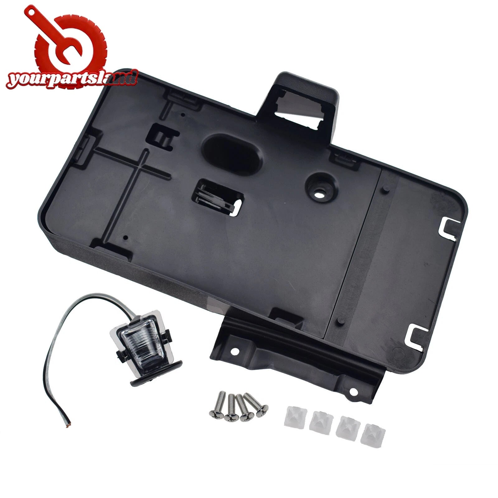 Rear License Plate Bracket With light Fit for 07- 18 Jeep Wrangler JK 68064720AA 6B93BC-57