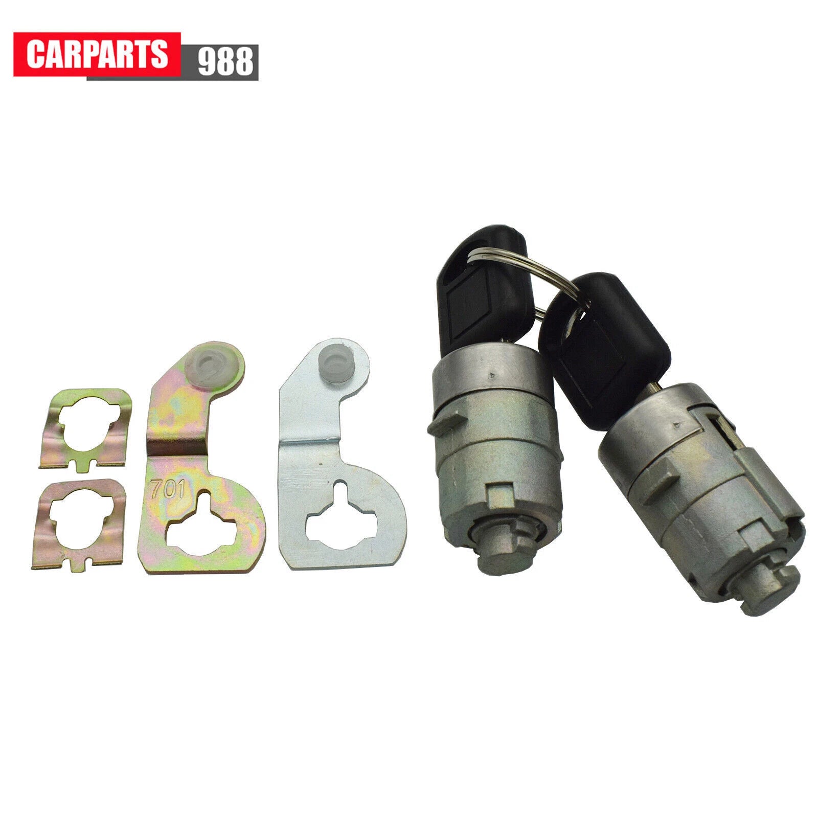 Door Lock Cylinder Kit W/ Keys For Chevy GMC Silverado Sierra Tahoe 15298924 6B93BC-57