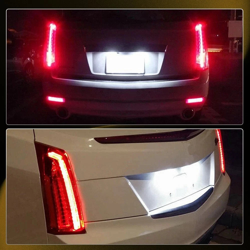 2X LED License Plate Light White For 2008-2010 Cadillac CTS 4-Door Sedan 6000K A 6B93BC-57