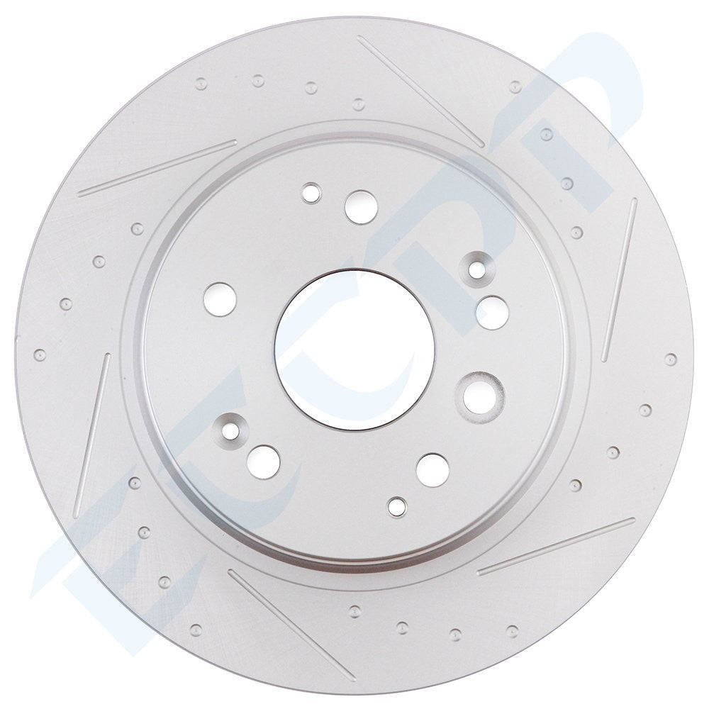 Rear Brake Rotors Slotted For ACURA TL 2004 - 2008 HONDA ELEMENT 2003 - 2011 6B93BC-57