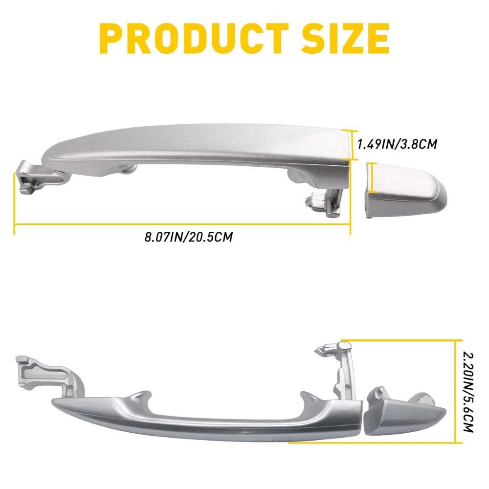 For Toyota 2004-10 Sienna Silver Pearl Rear L/R Outside Door Handle w/O Keyhole 6B93BC-57