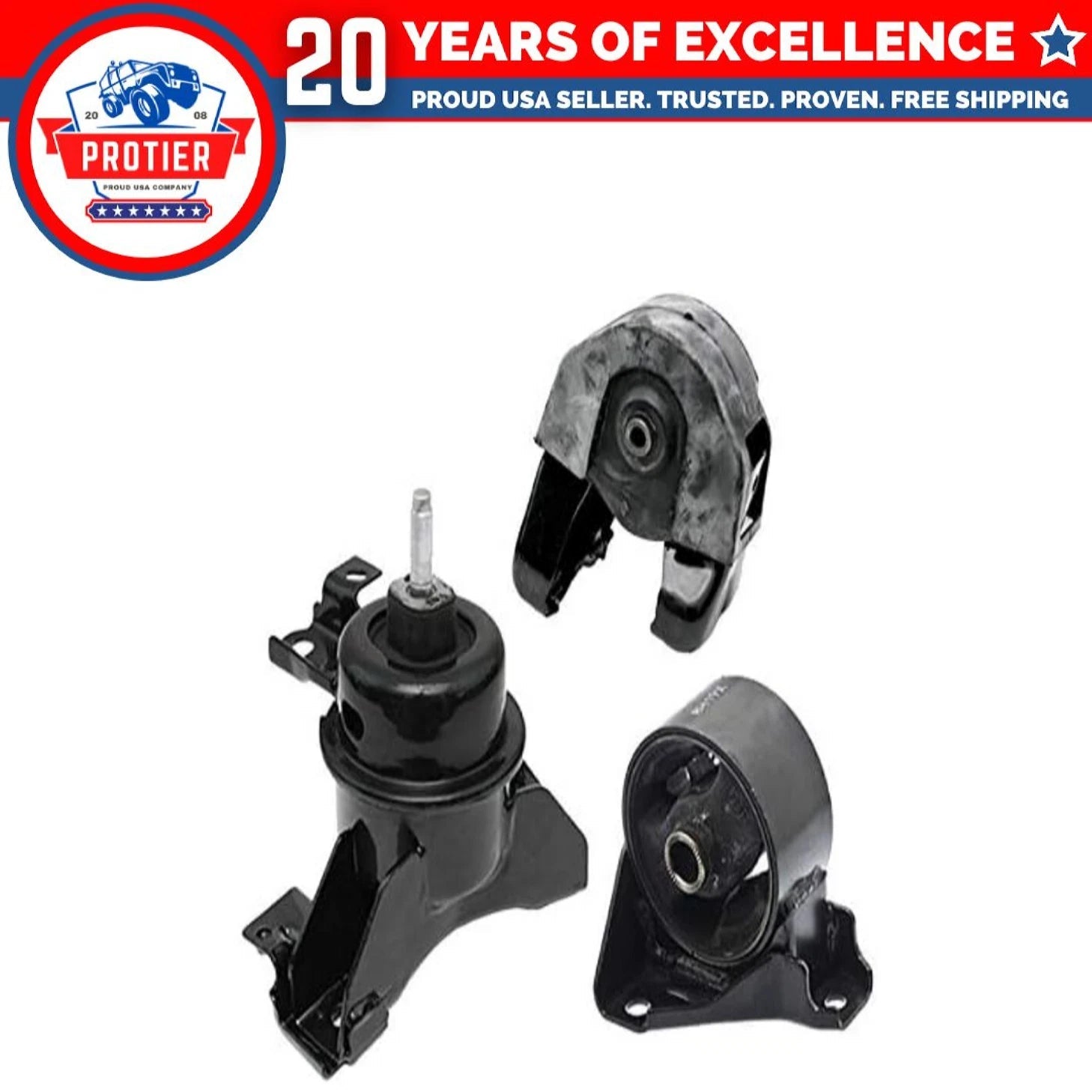 Engine Motor Mount 3PCS Set fit 2007-2010 Kia Optima/ Magentis 2.4L 6B93BC-57