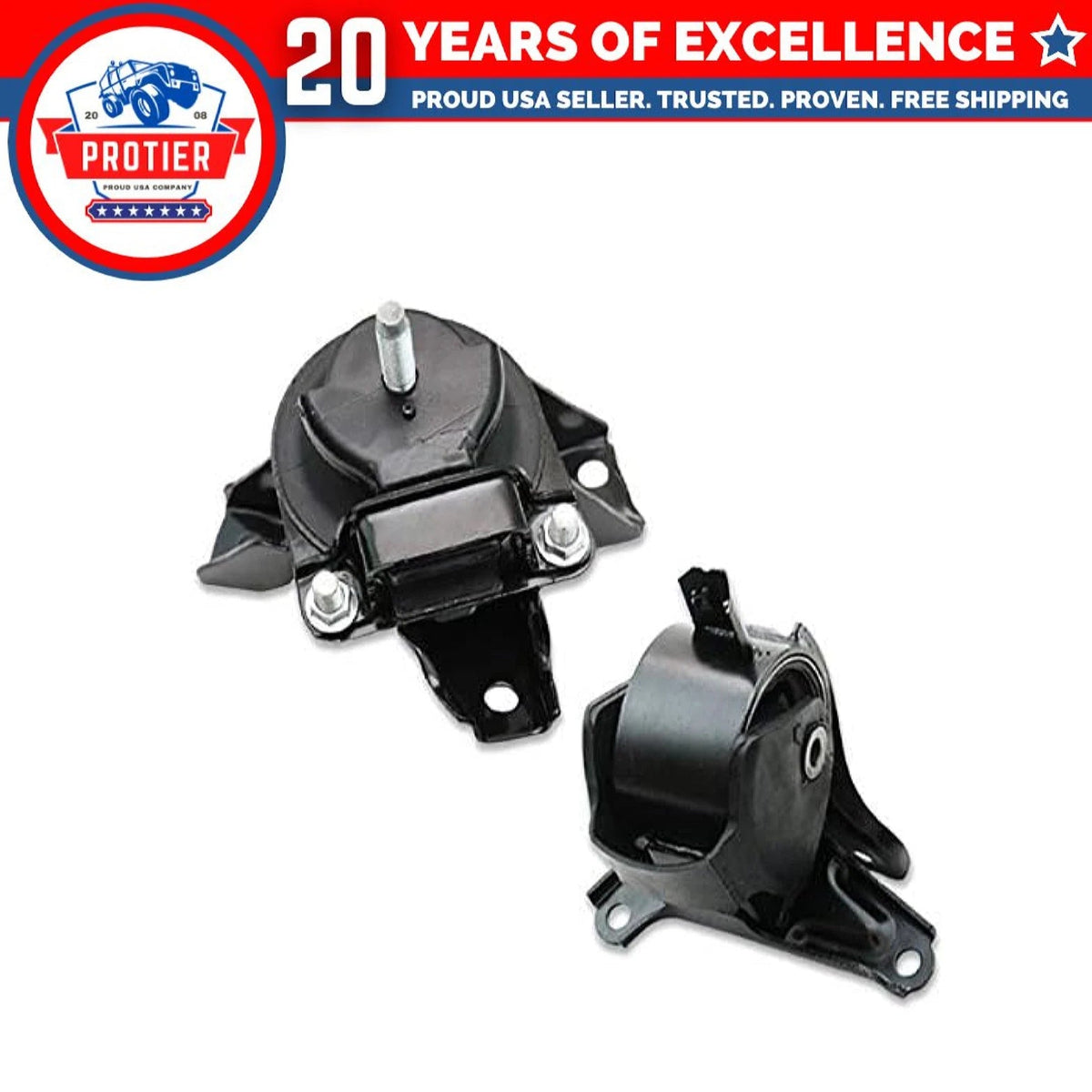 Engine Motor & Trans Mount 2PCS Set Compatible for 2006-2008 Hyundai Sonata 2.4L 6B93BC-57