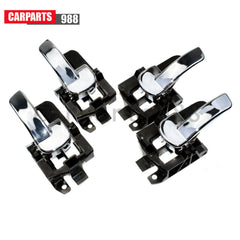 Chrome Interior Door Handle Front Rear LH RH For Nissan Qashqai 07-13 80671JD00E 6B93BC-57