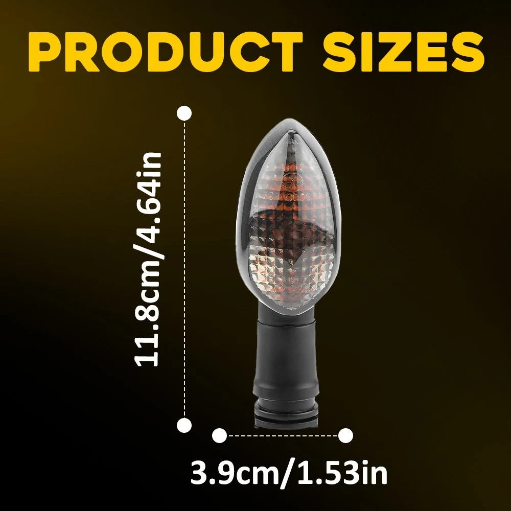 2X Motorcycle Turn Signal Indicator Light For YAMAHA YZF- R25 R3 R15 R1 R6 R6S A 6B93BC-57