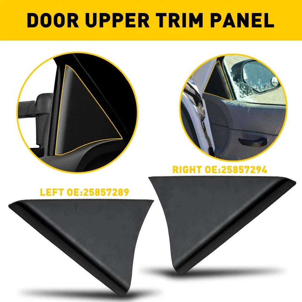 2x For 07-14 Chevy Silverado GMC Sierra 1500 2500HD 3500HD Door Upper Trim Panel 6B93BC-57