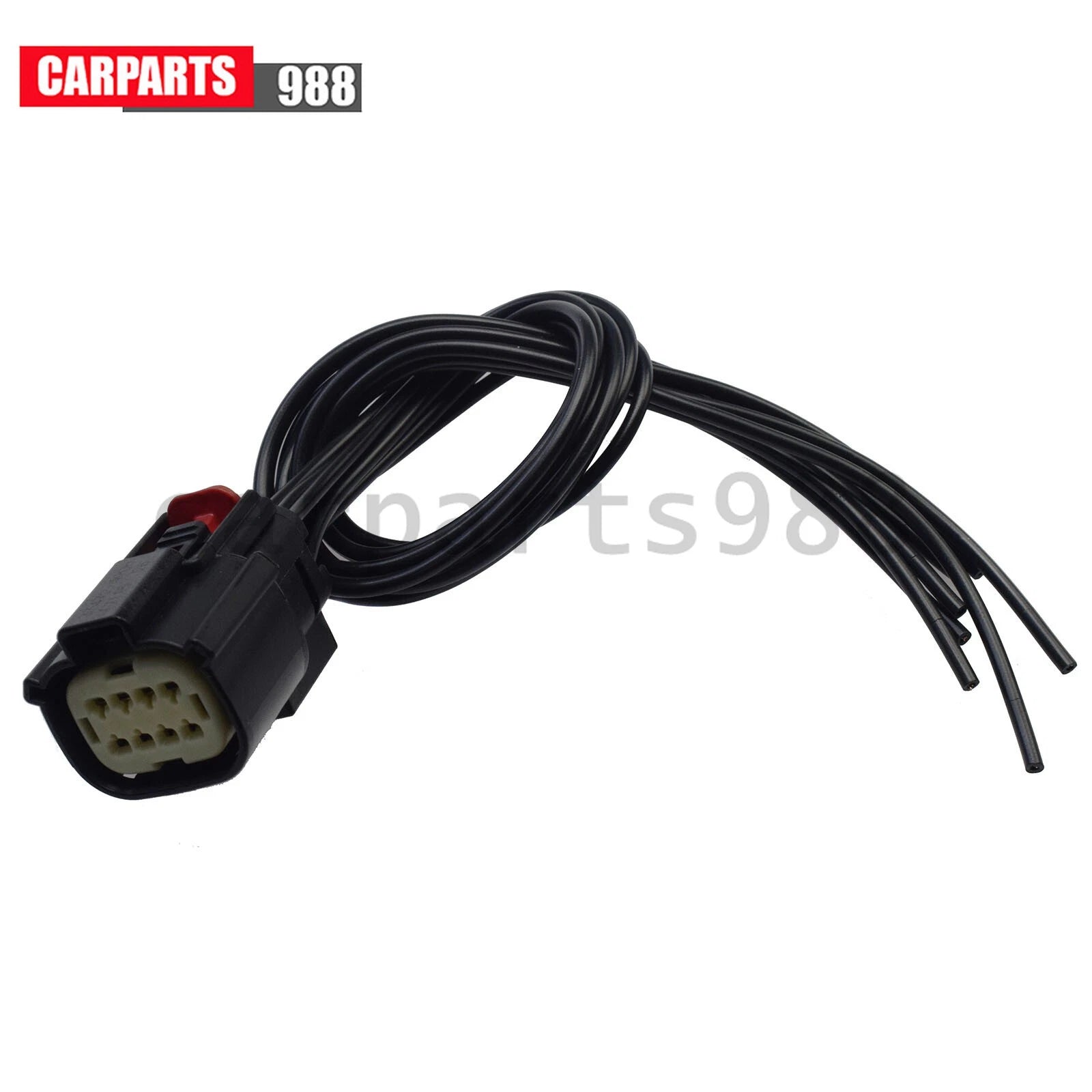 Headlight Connector Pigtail plug 6-pin wire 8-way For 16-18 Chevrolet Silverado 6B93BC-57