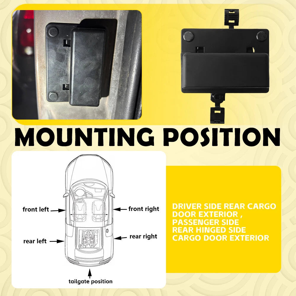 Cargo Exterior Cab Door Latch Handle for 1988-99 Chevy Suburban C K 1500 2500 EA 6B93BC-57