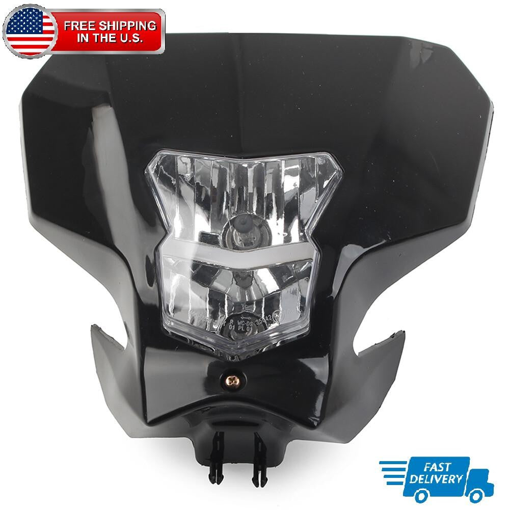 Headlight With Black Fairing Replacement For Honda CRF450L CRF450RX 2019 2020