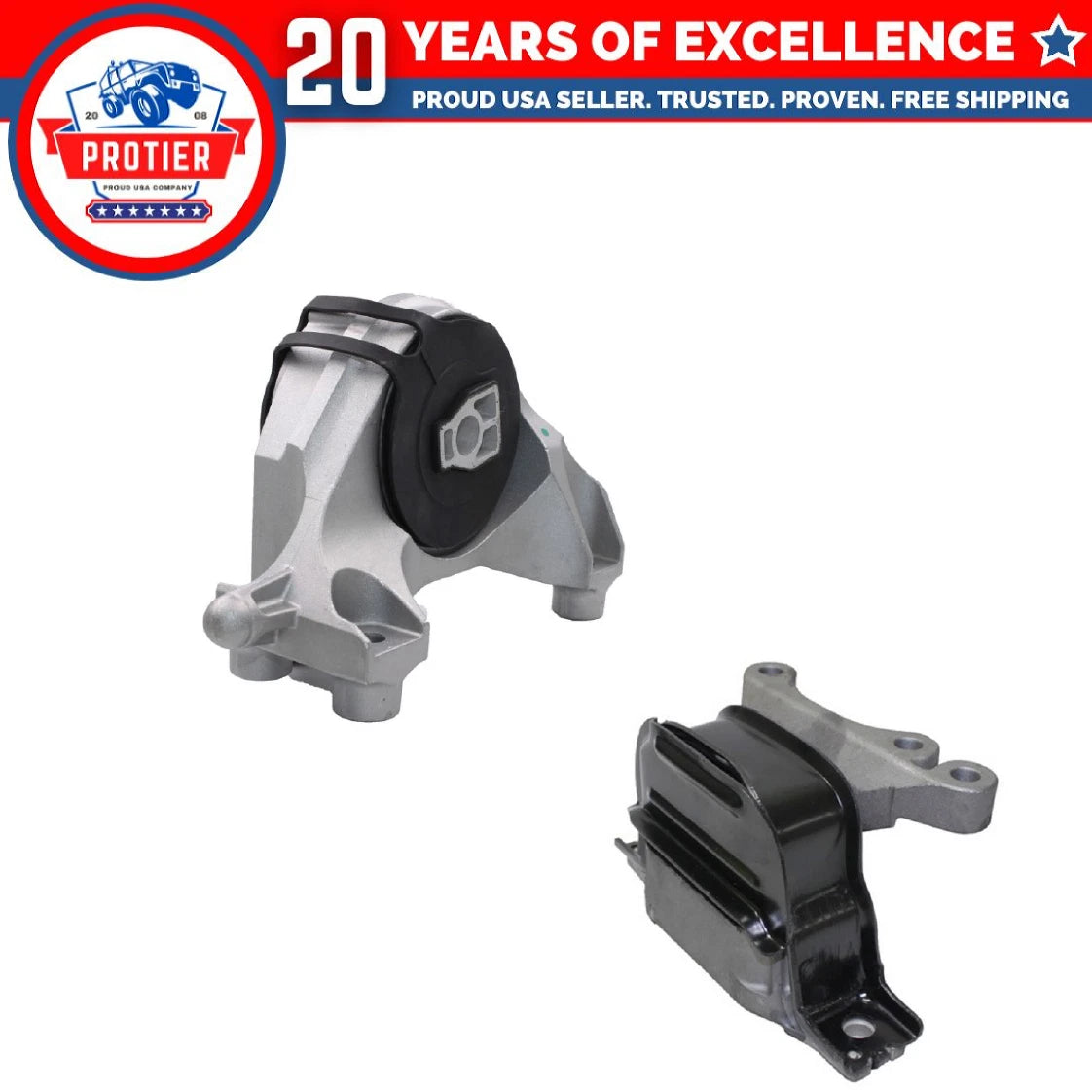 Engine Motor & Trans Mount 2PCS Set Fit 2008-2010 Saturn Vue 3.6L Replaces 6B93BC-57