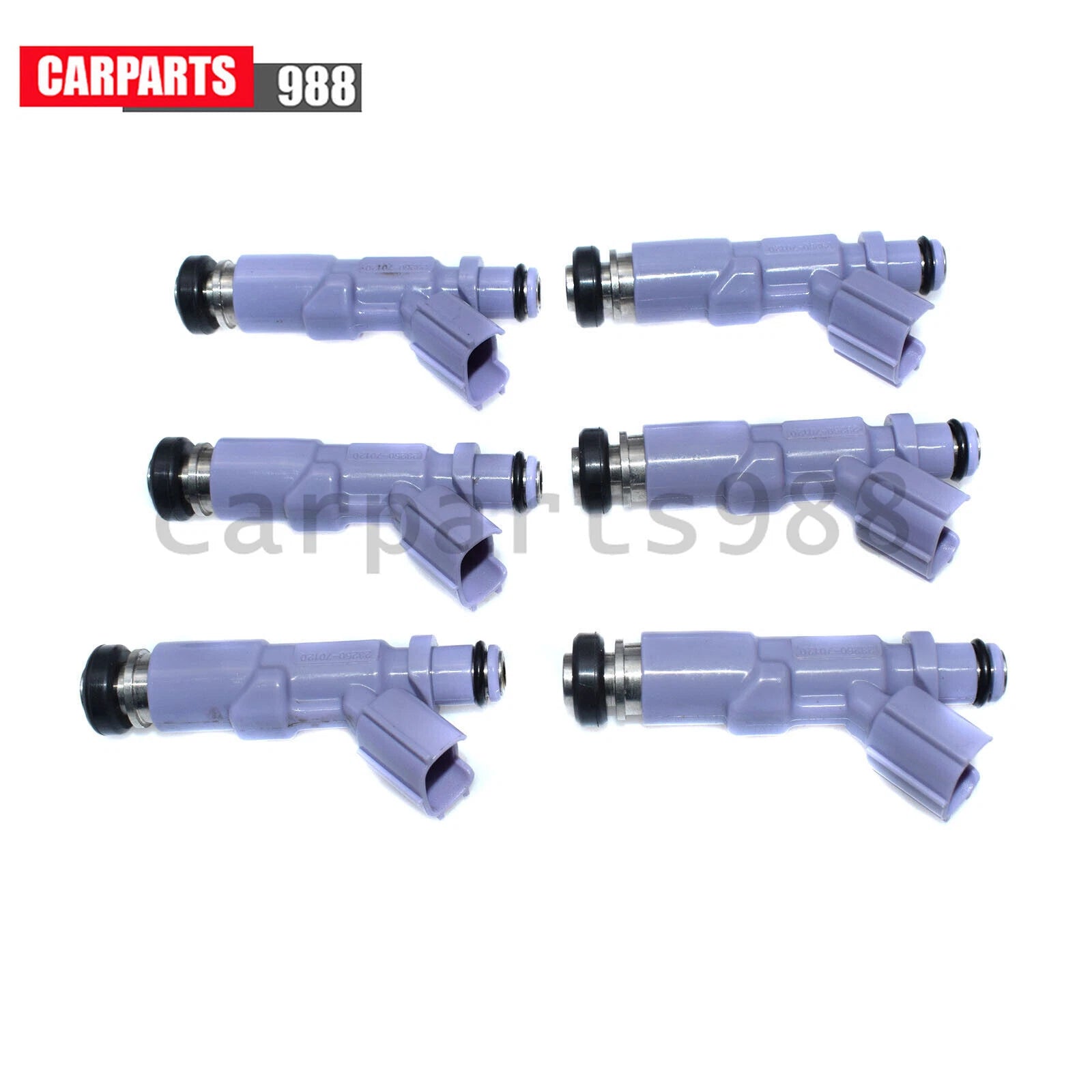 6x Fuel injectors 23250-70120 For Toyota Verossa Altezza Mark2 Crown IS200 / 300 6B93BC-57