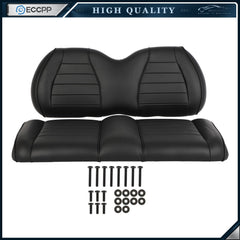 Golf Cart Front Seat Bottom & Back Cushion Set for Club Car Precedent Black 6B93BC-57