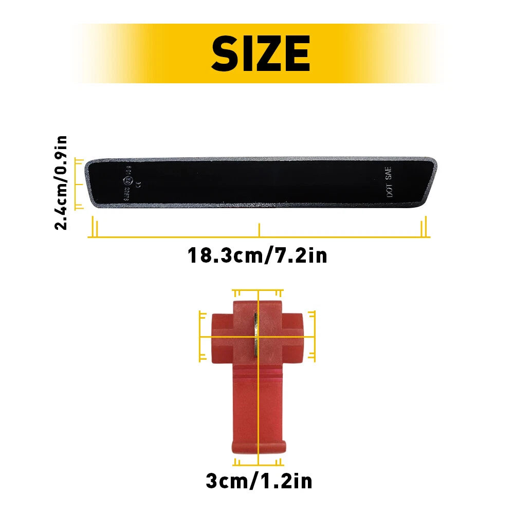 SMOKED Lens Rear LED Side Marker Light Bumper Reflector For 99-2004 Ford Mustang 6B93BC-57