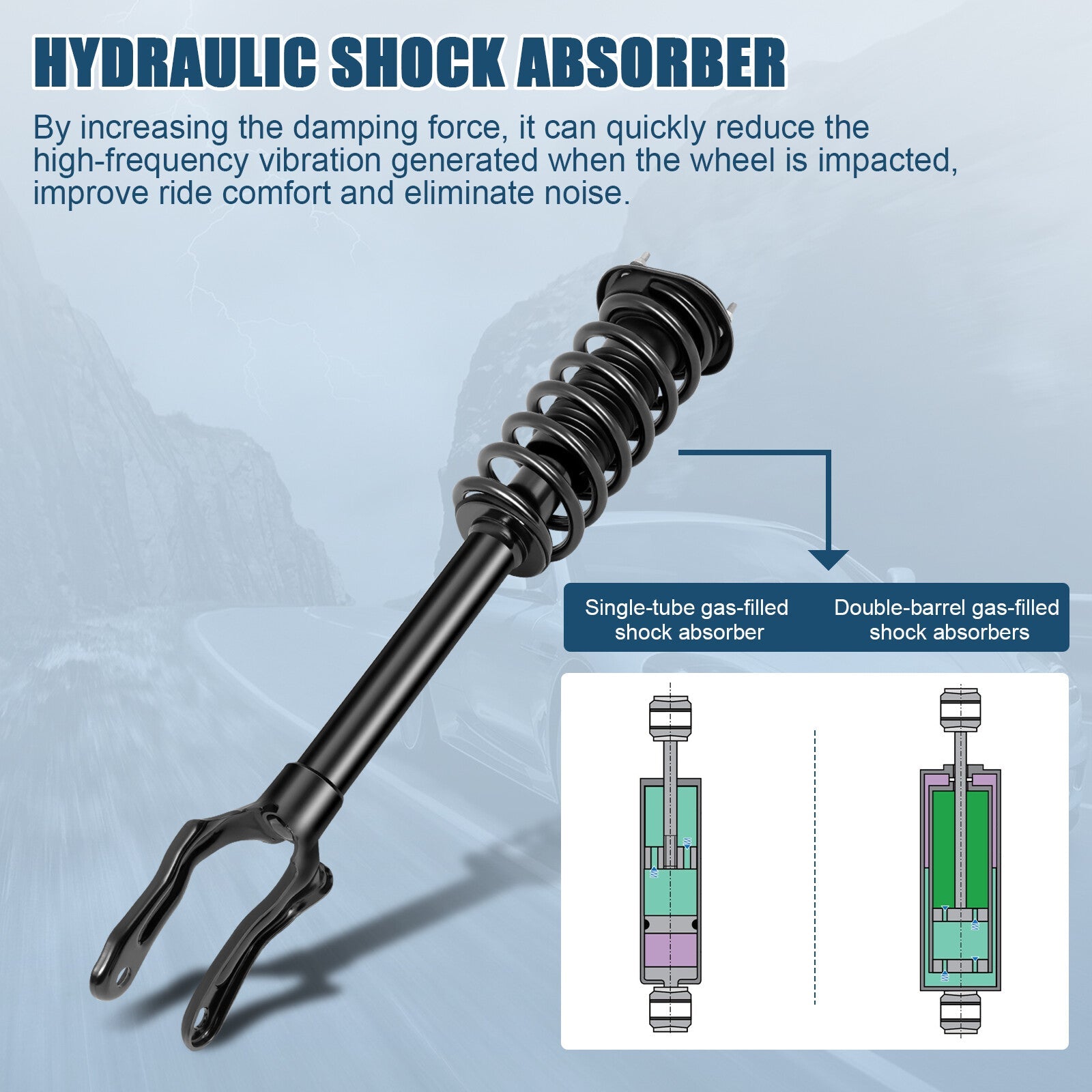 Front Quick Struts Shocks & Spring Assembly Fits 2011-2015 Jeep Grand Cherokee 6B93BC-57