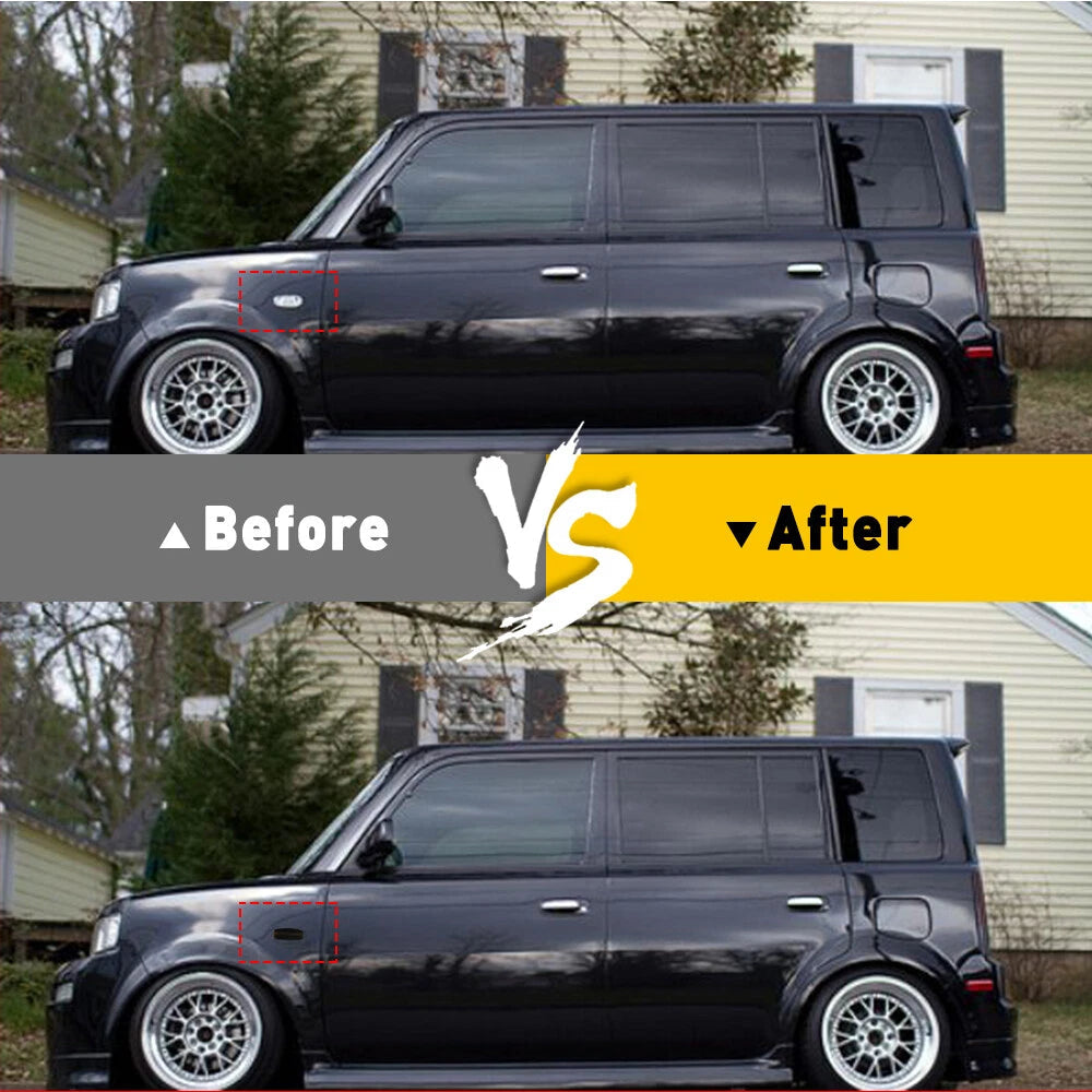 For 2004-06 Scion xB Smoke 2pc Lens Dynamic LED Marker Side Blinker Light Lamp 6B93BC-57