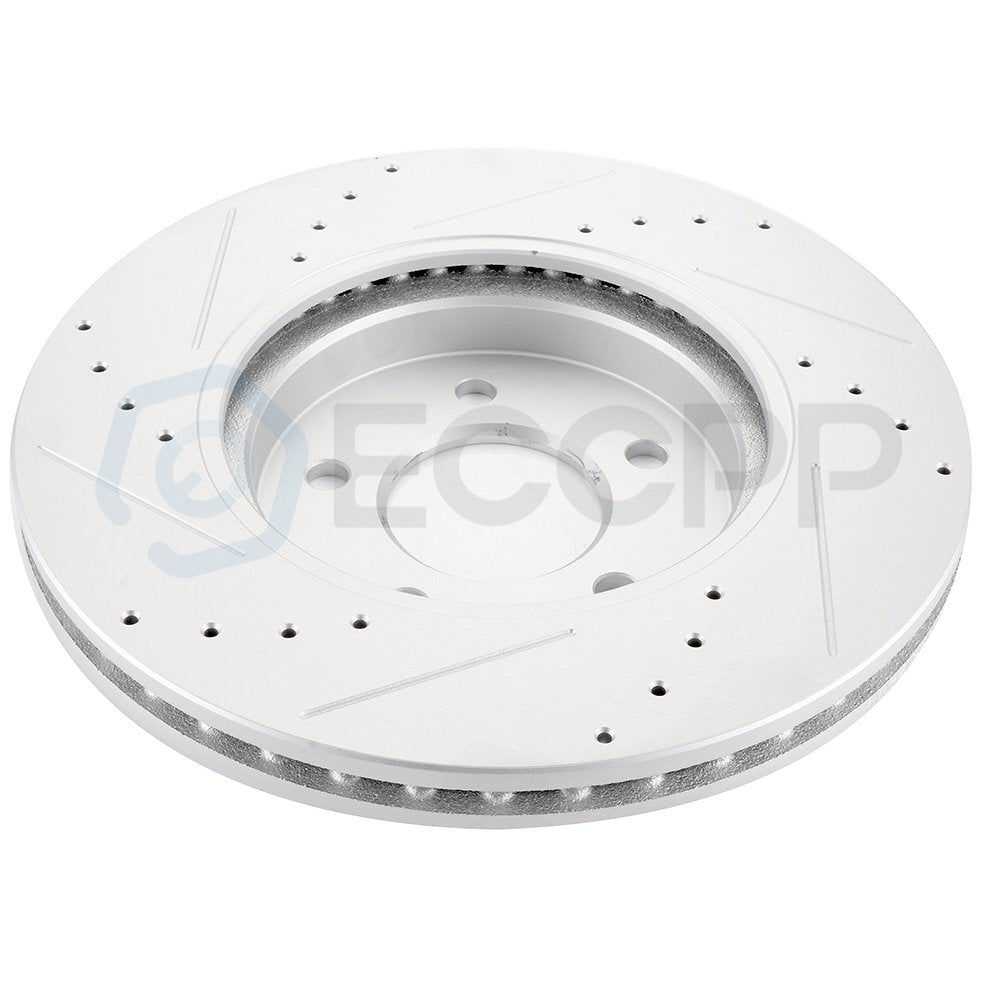 Front Rotors Pads for Ford Escape Mercury Mariner Mazda Tribute Drilled Slotted 6B93BC-57
