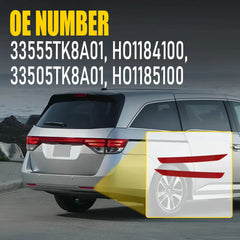For 11-17 Honda Odyssey Rear Bumper Reflector Light Case Red Passenger Driver EA 6B93BC-57