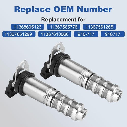 2PCS For BMW 335i 535i 550i M3 M5 X3 X5 X6 VANOS Solenoid Valve 11368605123 6B93BC-57