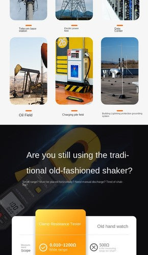 ST4100 Digital LCD Clamp Ground Resistance Meter Ground Earth Resistance 6B93BC-57