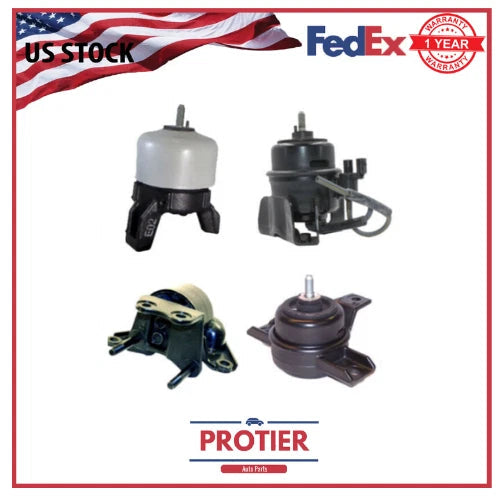 Engine Motor & Trans Mount 4PCS Set Fit 2007-2009 Hyundai Santa Fe 3.3L-V6 6B93BC-57